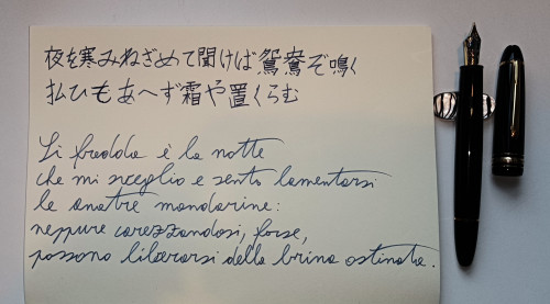 IMG_20240114_152545.jpg (1023.34 KiB) Visto 3190 volte L'inchiostro è il Pilot Blueblack, la carta è MD Paper notebook A5