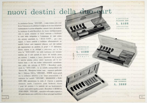 1955 - pubblicità confezione duocart