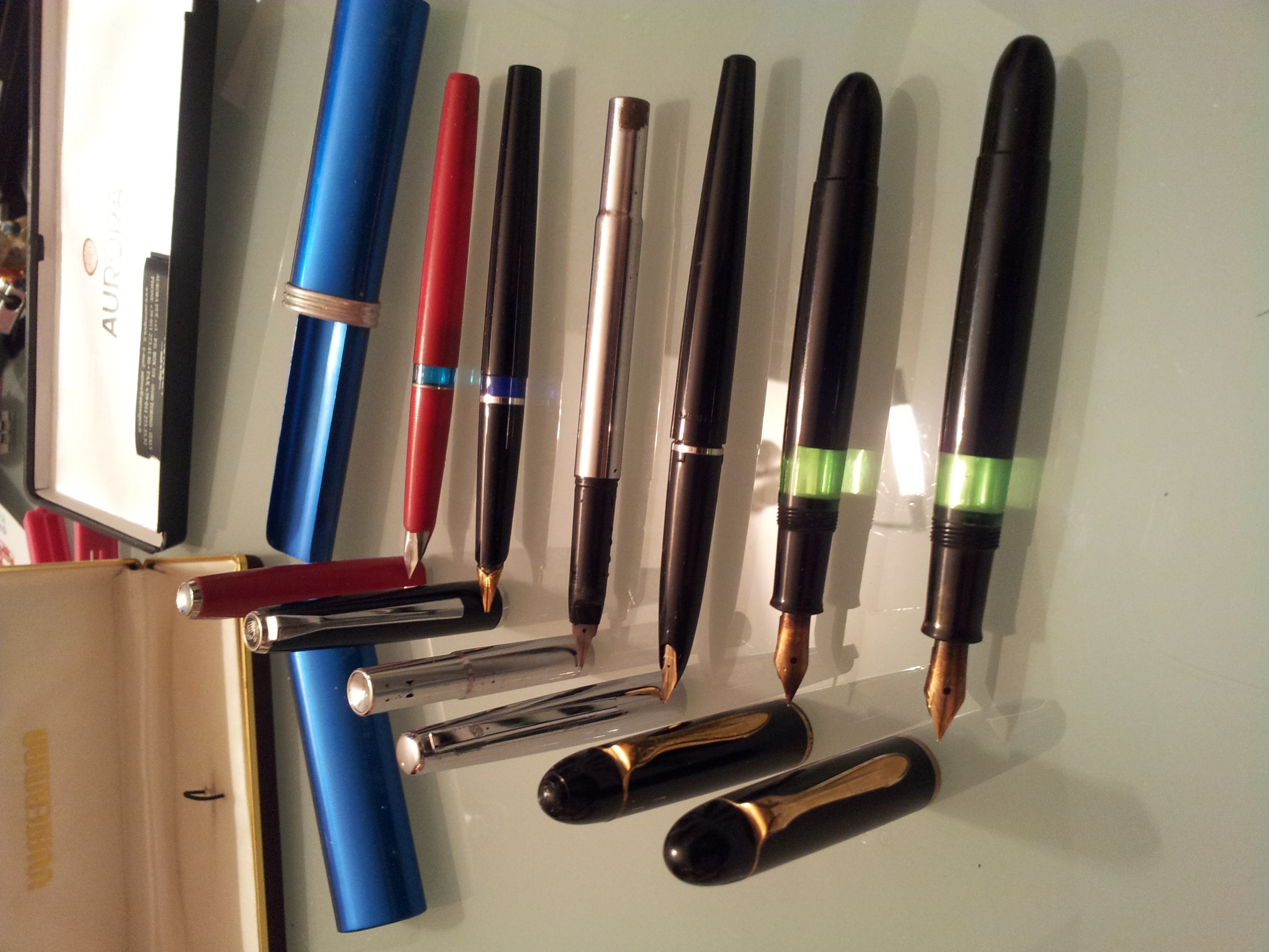 Le mie "per ora" poche stilografiche...