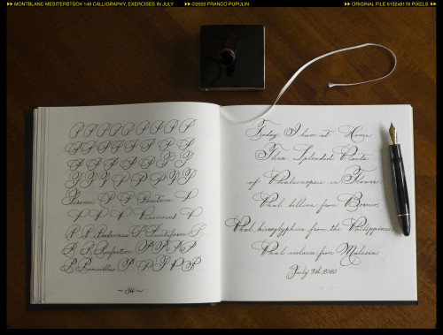 Montblanc Meisterstück 149 Calligraphy, exercises in July (2) ©FP ©FP.jpg