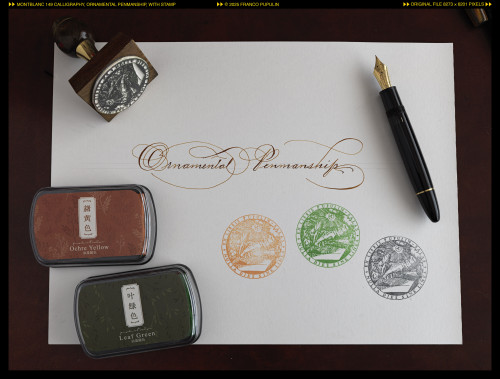 Montblanc 149 Calligraphy, Ornamental penmanship with stamp ©FP.jpg