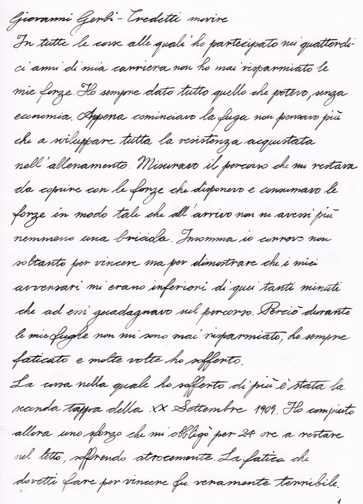 Giovanni Gerbi - Credetti Morire (1) - Metodo Palmer