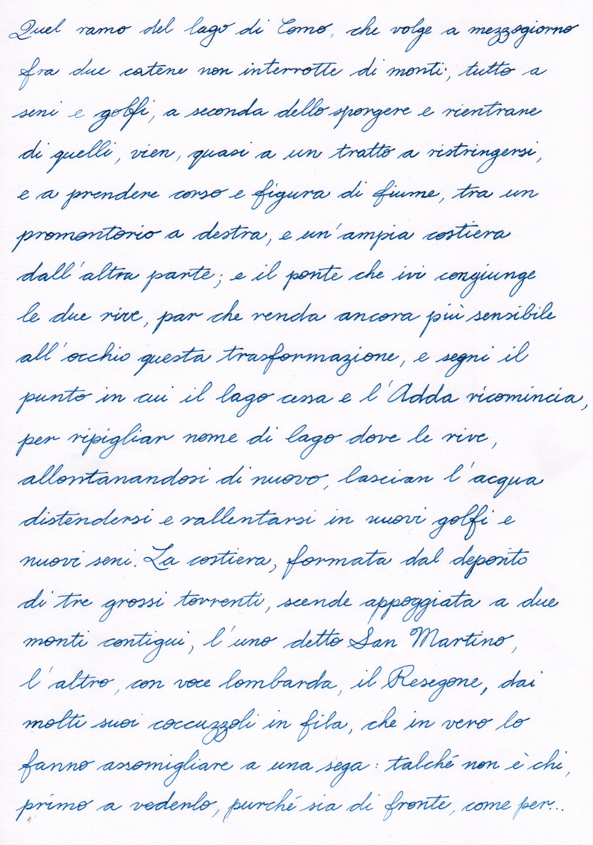 Promessi Sposi - Omas 620 Extra - Metodo Palmer (tratto fine)