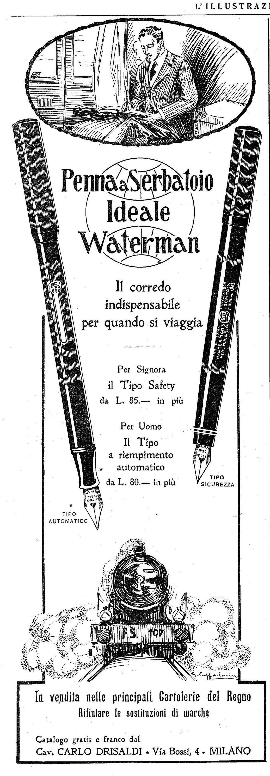 2. WATERMAN - modello x - L'Illustrazione Italiana - Anno LI. N.32 - 1924-08-10 - pag.151.jpg