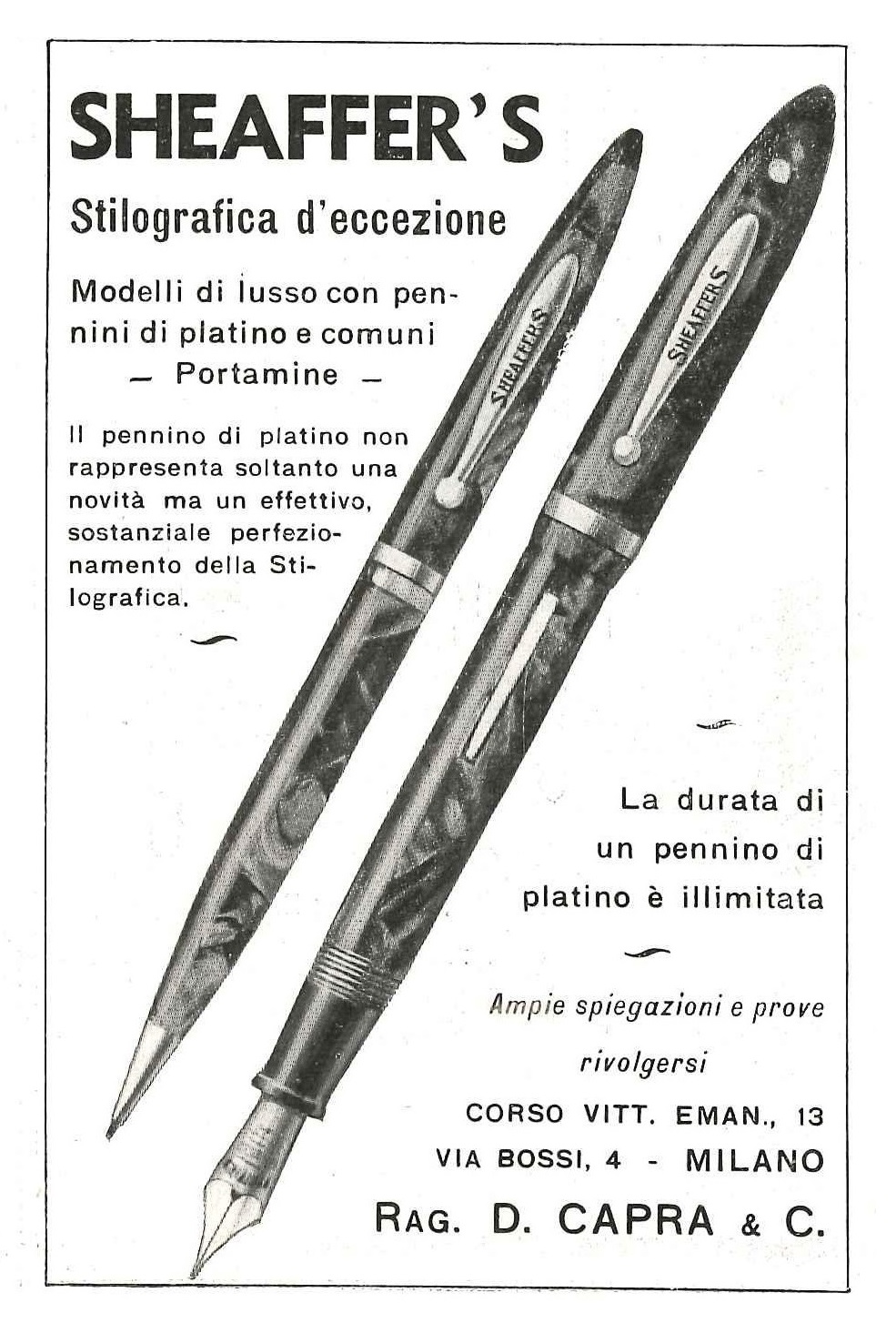 SHEAFFER - Balance - 1933-11-12. L'Illustrazione Italiana. Anno LX - N.46, pag.727.jpg