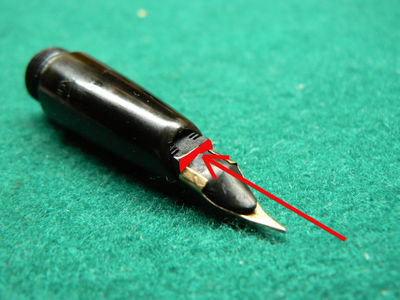 fig.9 - zona di applicazione del carico sull'alimentatore