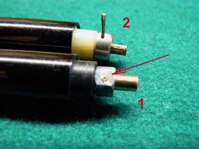 fig.14 - rimozione della spina e tipi di ghiera