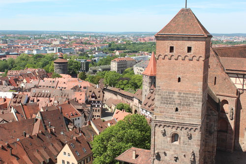 Panorama di Norimberga dal Burg