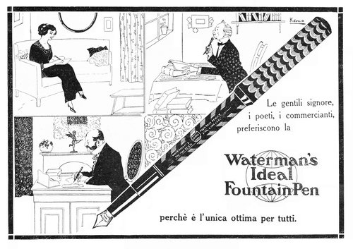 9. WATERMAN – modelli 1x – 1913-06-22. L’Illustrazione Italiana, Anno XL N.25, pag. 627.jpg