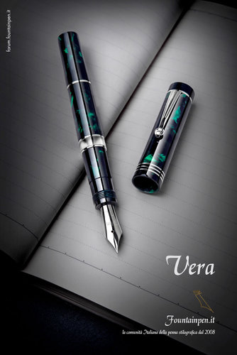 Fountainpen.it Vera Verde con finiture rodio