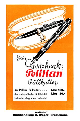 8. PELIKAN - 100N set - 1941. St. Kassian Kalender, Jahrgang 239, pag. terza di copertina.jpg (3.23 MiB) Visto 4599 volte PELIKAN - 100N set - 1941. St. Kassian Kalender, Anno 239, pag. terza di copertina.