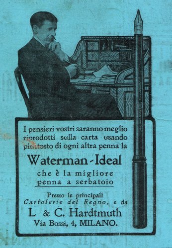 WATERMAN - 1x. 1906-09-09.  L'Illustrazione Italiana - Anno XXXIII, Num.36, copertina