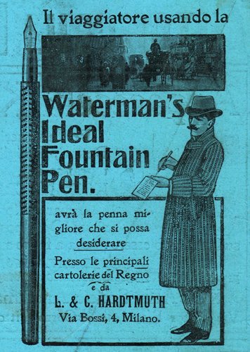 WATERMAN - 1x. 1906-09-16.  L'Illustrazione Italiana - Anno XXXIII, Num.37, copertina