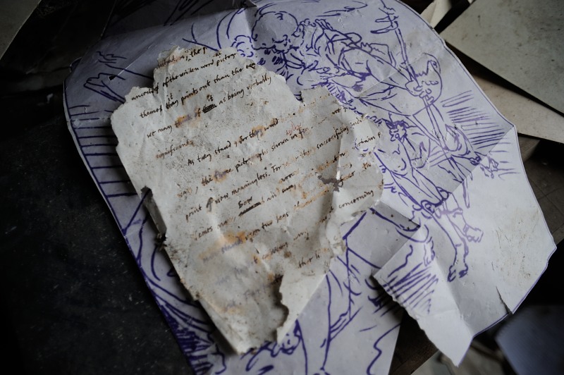 frammento scritto autografo Hebborn