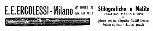 ERCOLESSI – Serie 50 – 1935.11.17. Radiocorriere. Settimanale dell'EIAR.