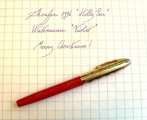 Sheaffer's Holly Pen 1996 writing sample.JPG