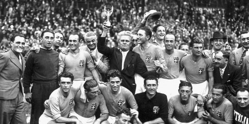 La squadra nazionale di calcio italiana vincitrice del campionato mondiale del 1938