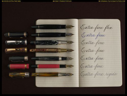 Seven extra-fine nibs (2) ©FP.jpg