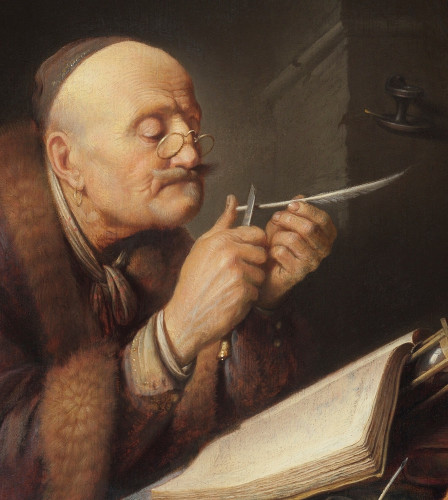 Studioso che affila la sua penna 1633 Gerrit Dou Leida 1613_Leida 1675.jpg