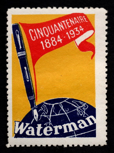 WATERMAN – 1934 – Poster stamp