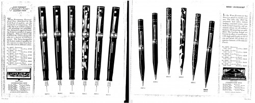 15. WDB - DECO BAND Pens & Pencils - Catalog 1929 (fonte PCA) P.8-9.jpg
