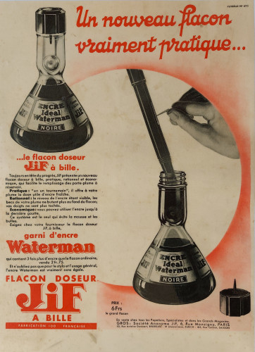 11. WATERMAN - 1935.06.08 - Ink bottle Flacon doseur a bille JIF - L'Illustration N°4814, back cover.jpg