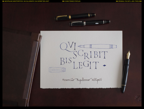 Montblanc 149 Calligraphy, Qui scribit bis legit ©FP.jpg