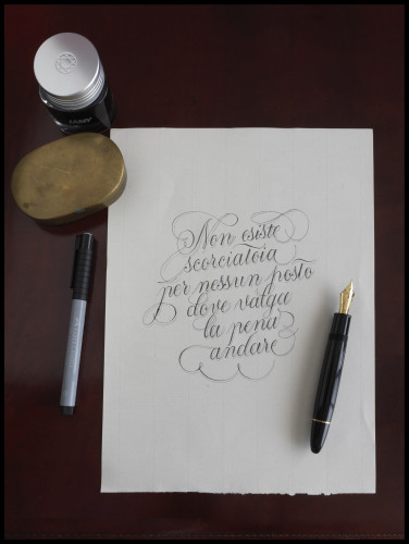 Montblanc 149 Calligraphy, Non esiste scorciatoia.jpg
