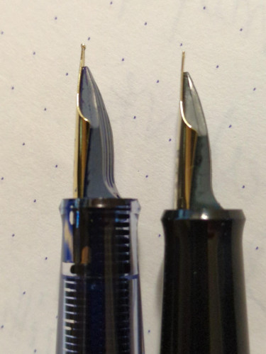 Pilot 78G+: dettaglio pennino (lato)