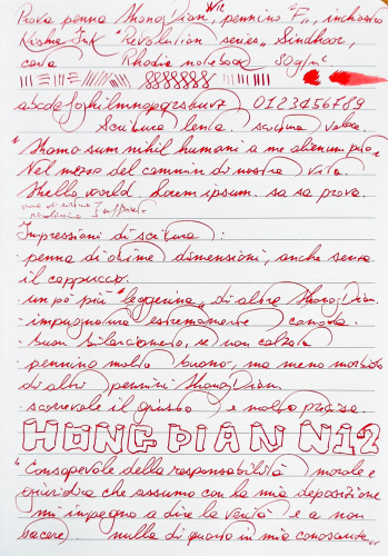 Hongdian N12 - Abulafia (scrittura)