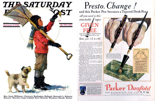 25. 1931-01-03-Parker-Pen-ad-in-Saturday-Evening-Post-cover (Fonte parkersheaffer.com).jpg
