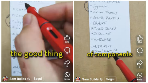 La lista per una moc di Sam Builds