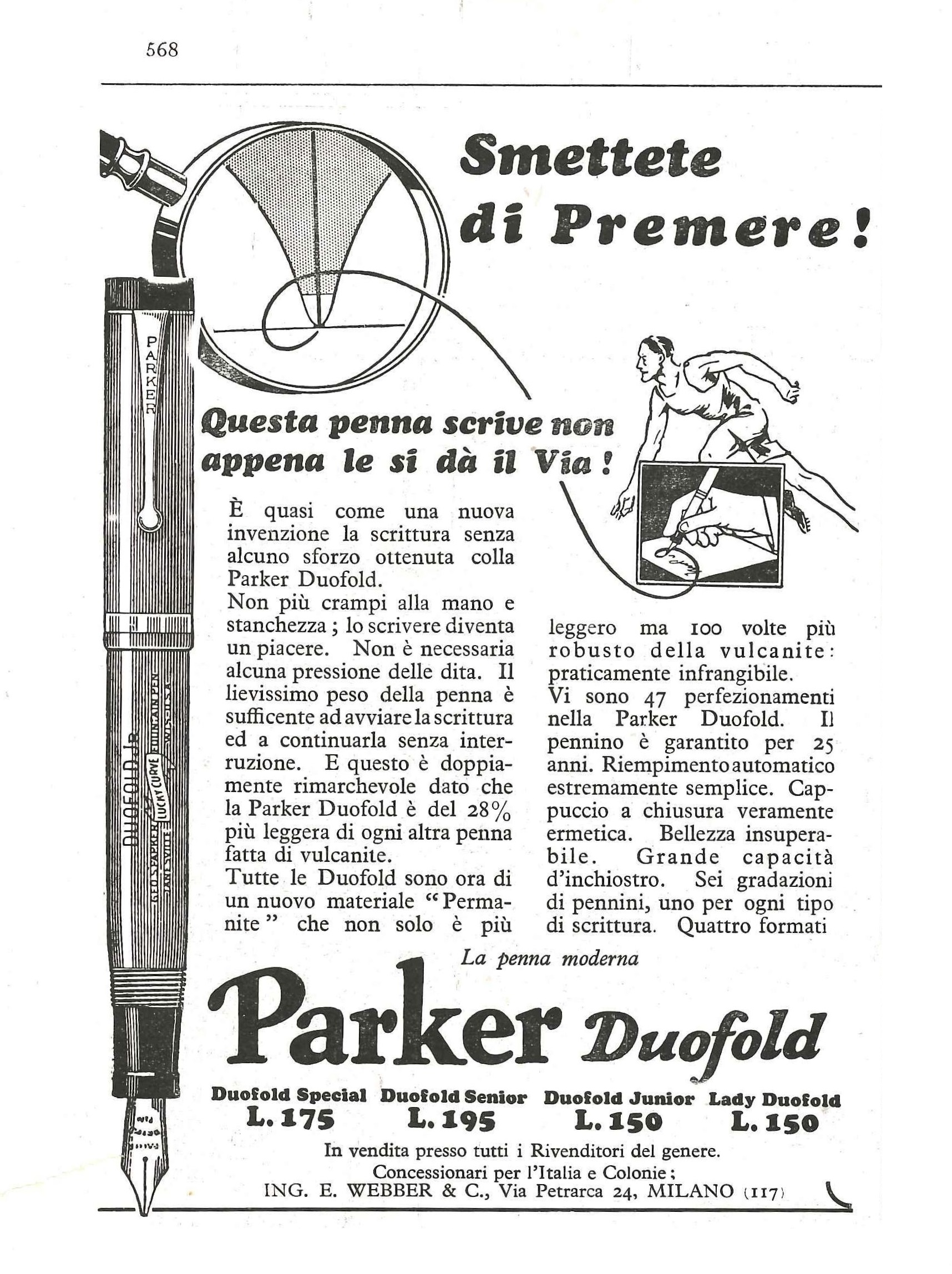 11. PARKER - Duofold Jr. - 1928-12-02. L'Illustrazione Italiana - Anno LV - N.49, pag.568..jpg