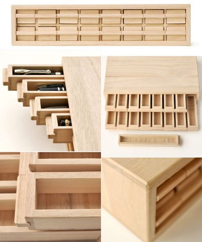 portapenne in legno