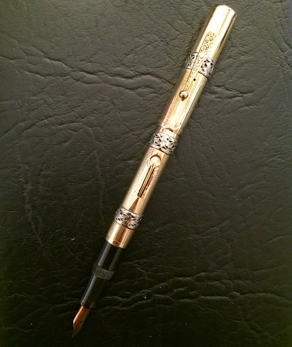 Waterman 52 liscia con fasce floreali