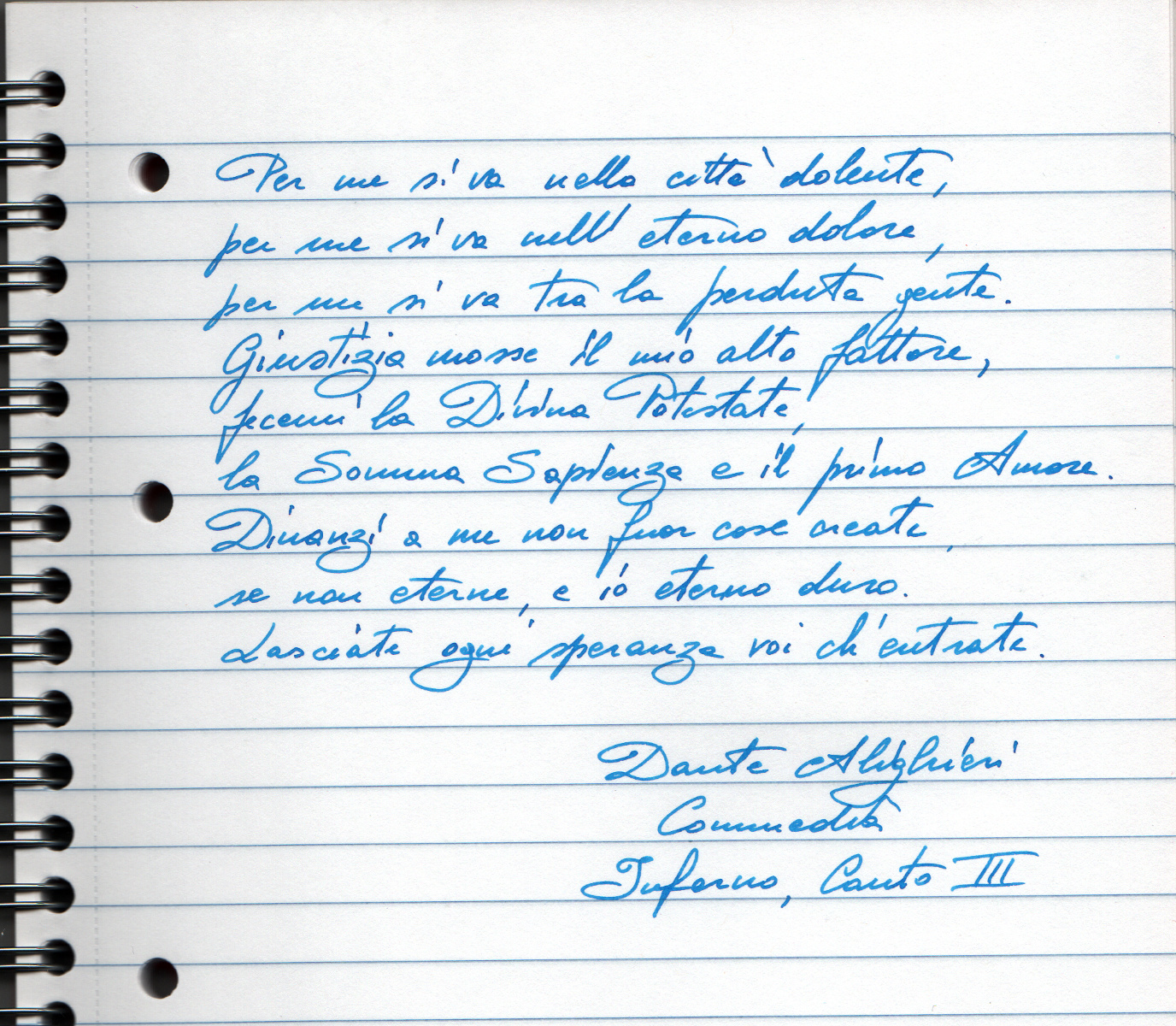 Dante Canto3 Inferno - Pelikan M250