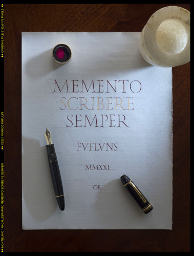 Montblanc 149 Calligraphy, Memento scribere semper ©FP.jpg
