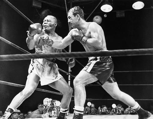 Rocky Marciano durante un incontro