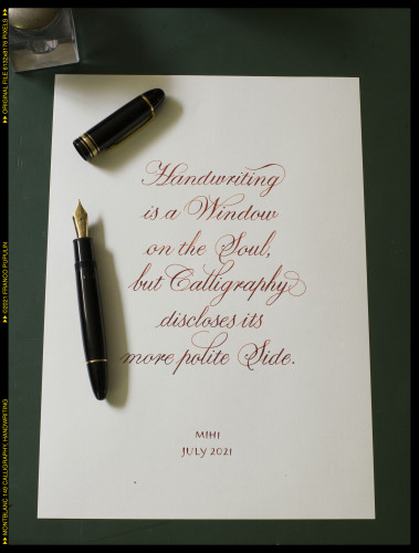 Montblanc 149 Calligraphy, Handwriting ©FP.jpg